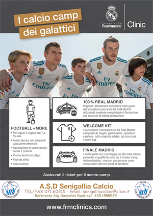 A SENIGALLIA IL REAL MADRID CLINIC